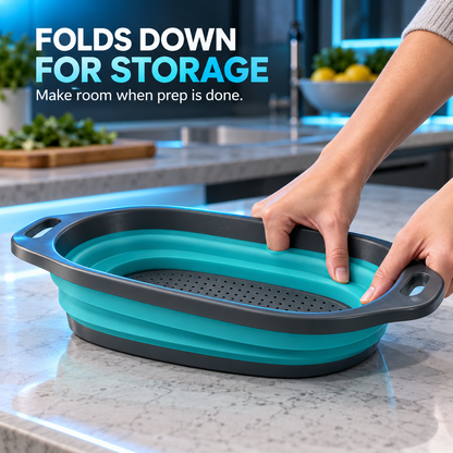 FLOOKIM® Collapsible Colander | Rinse, Drain & Store