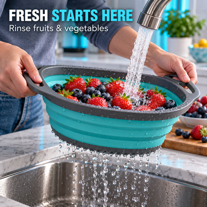 FLOOKIM® Collapsible Colander | Rinse, Drain & Store