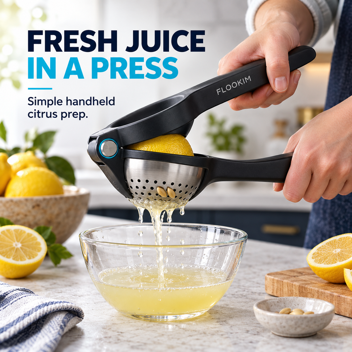 FLOOKIM® Citrus Squeezer | Fresh Juice, Fewer Seeds
