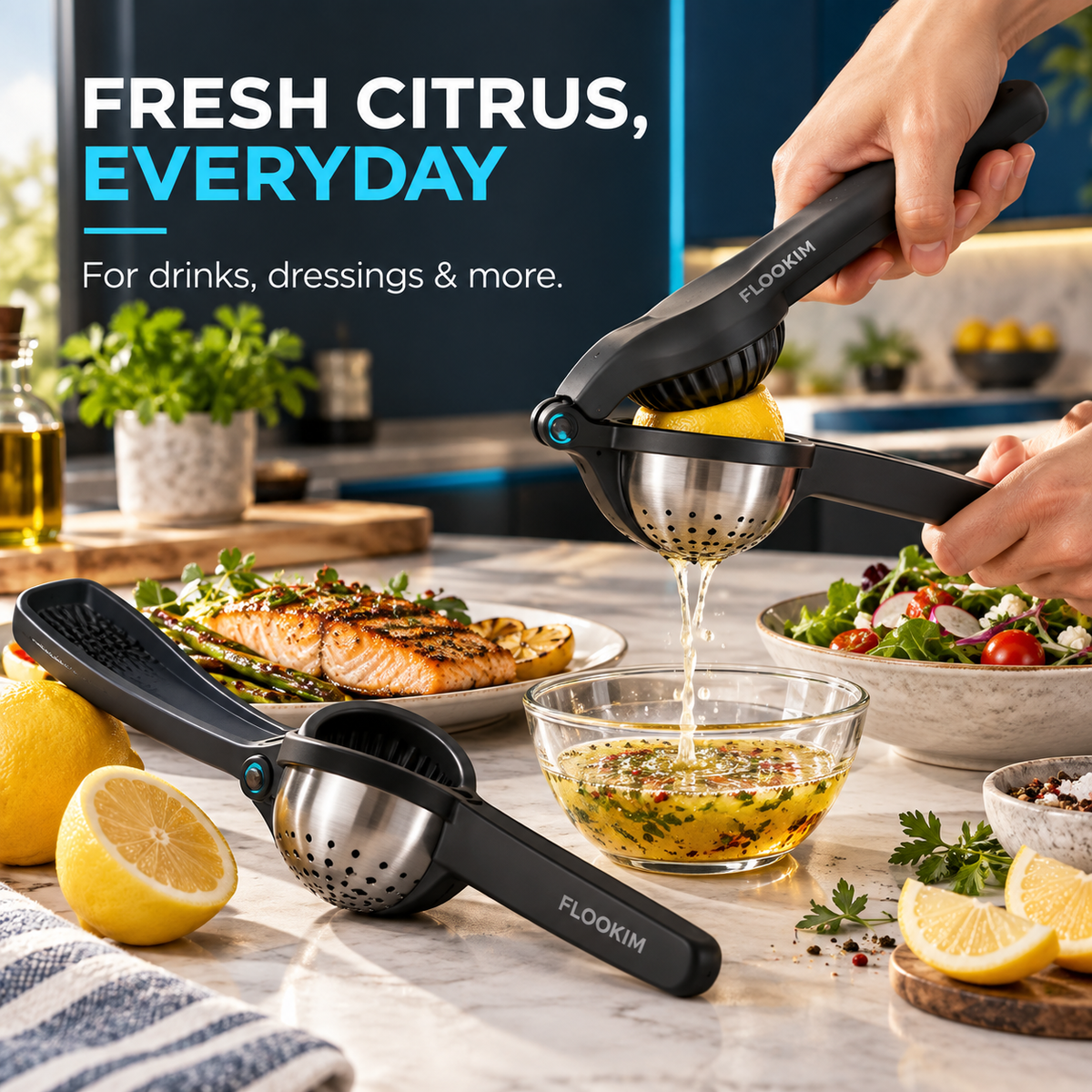 FLOOKIM® Citrus Squeezer | Fresh Juice, Fewer Seeds