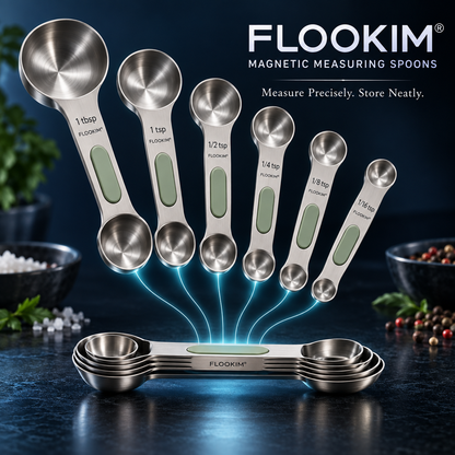 FLOOKIM® Magnetic Measuring Spoons | Bake & Store Neatly